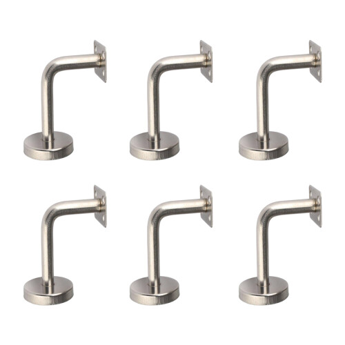 6Pcs L Shape Metal Handrail Mounting Brackets-plain film 100