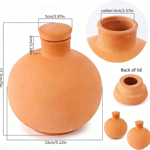 Automated Plant Watering Tool 1000ml Capacity Red Terracotta 2