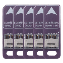5 Stück TPC ESIM-Kartenadapter-Konverterplatine -SIM zu ESIM Labortest Lötfreies Kabel 5 X 6 mm Chips