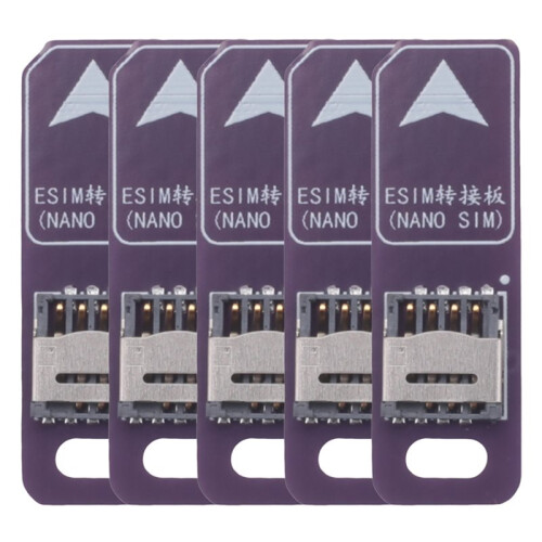 5pcs TPC ESIM Card Adapter Conversion Board  SIM to ESIM Lab Test Solderless Cable 5X 6Mm Chips