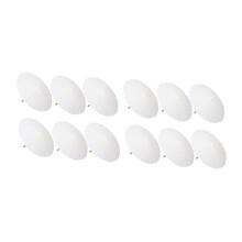 12 Parapluies en Papier Blanc 23,7 Pouces, Parasols en Papier Huilé à Faire Soi-Même pour Décoration de Mariage, Fête de Mariage, Accessoire de