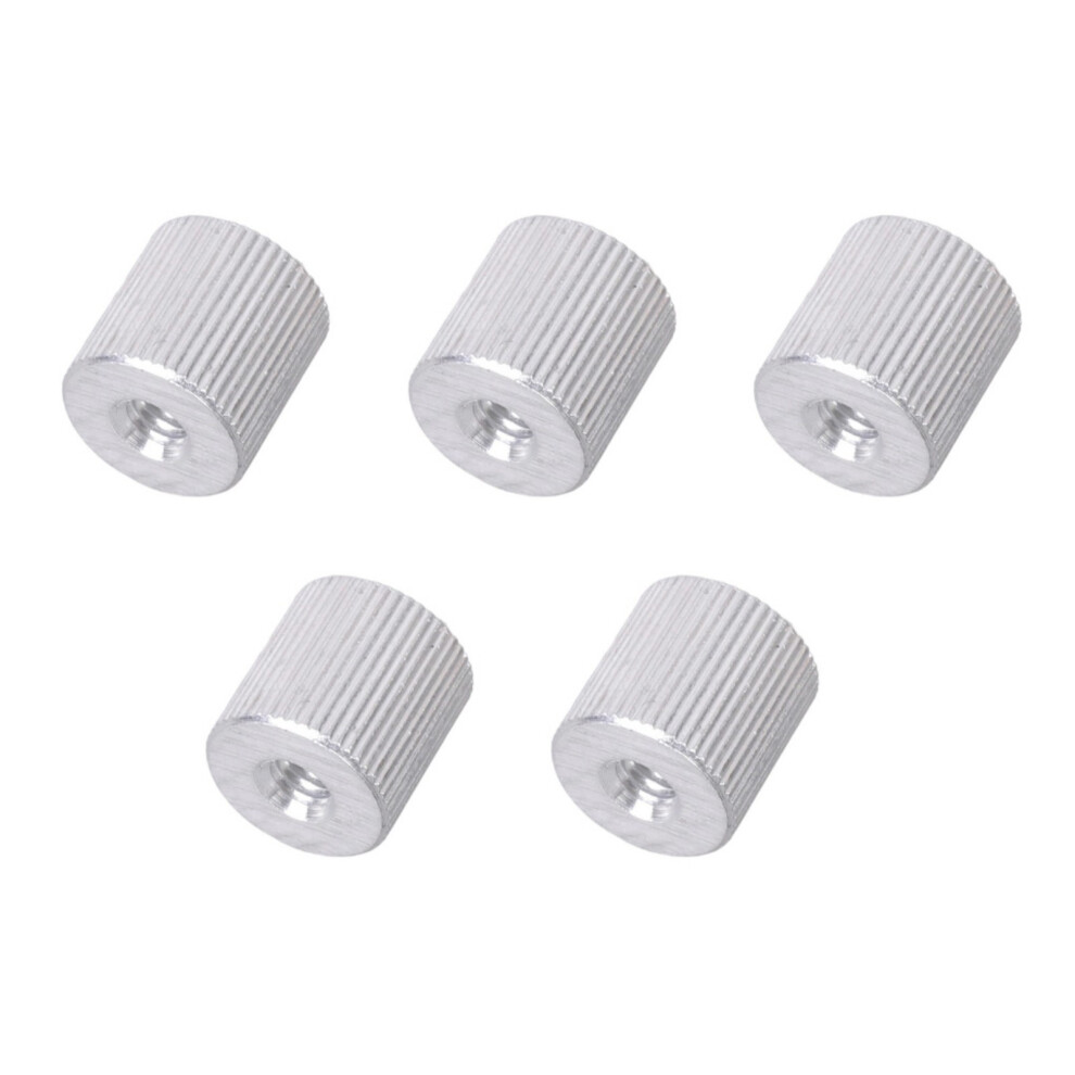 5Pcs 1/4In Female To Female Nut For Photography- Color Silver 7751001365720