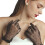 Seethrough Dotted Lace Gloves for Bride Wedding Event-Black 1