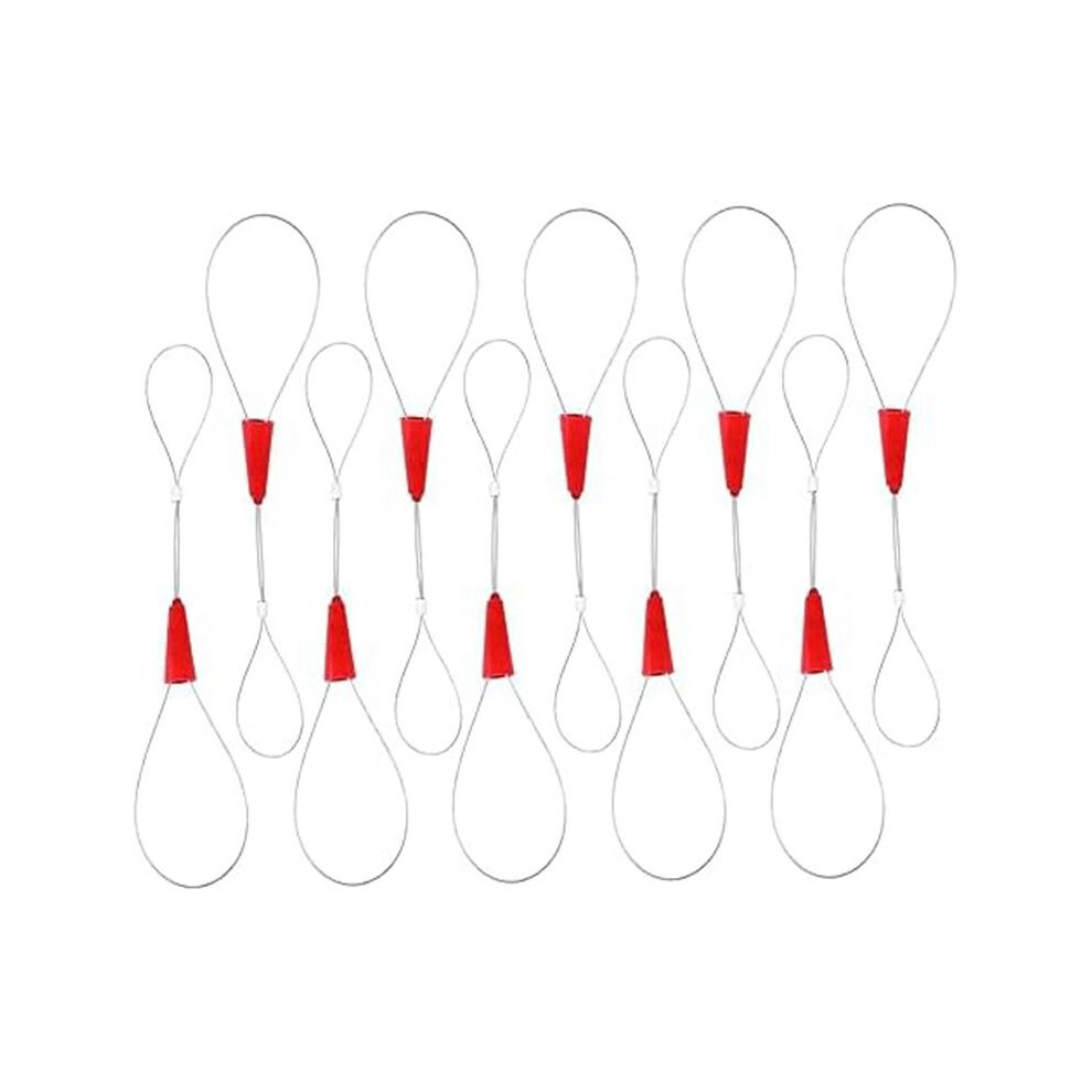 Fishing Tool 10 Pcs Threader Gadgets Wire Cable Wire Tools Cable Puller Wire Red Fish Tape Fastener Tools Electric Wire 6031146296334
