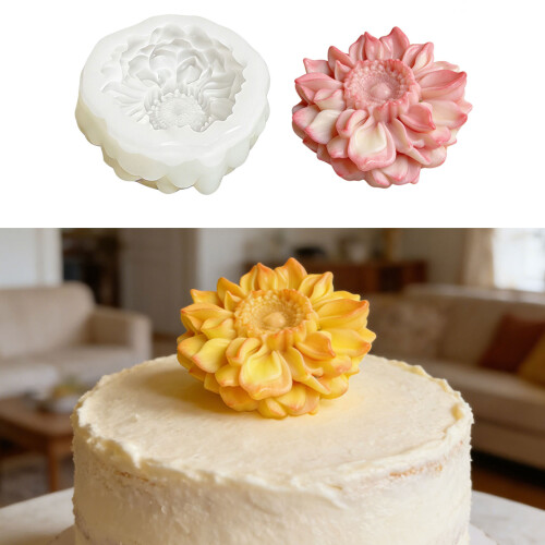3D Flower Silicone Molds For Making Orchid And-Single turnsole 2