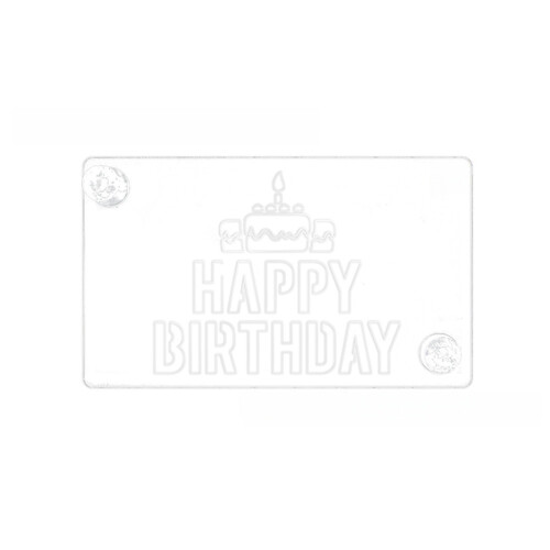 Pochoir de dessus de gâteau, modèle de-Joyeux anniversaire