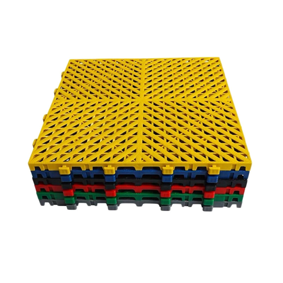 Modular Interlocking Floor Tiles 40X40cm Nonslip Drainage Mats For Garage Deck And Shower 25Pcs 9310869848806