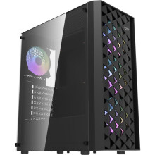 DARKFLASH - DF-DK351CL6-BK - DK351 - PC-behuizing zonder voeding - Middenformaat - ATX-formaat - Zwart