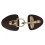 Toggle Buckles for Coat Jackets Clothing-chocolate color 1