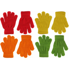 (Bright Colours) Magic Warm Set of Four Kids Knitted Gloves