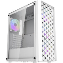 DARKFLASH - DF-DK351CL6-WH - DK351 - PC-behuizing zonder voeding - Middenformaat - ATX-formaat - Wit