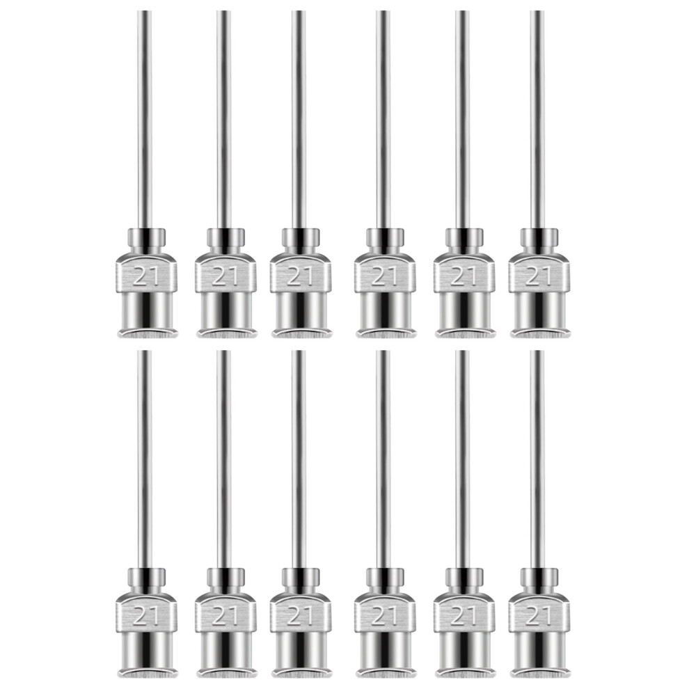 12Pcs 38Mm Dispensing Needle Featuring Smooth Flows And-21G 7751001369032