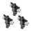 3X Headlight Water Spray Nozzle Washer Jet Connector Adapter Holder for 1