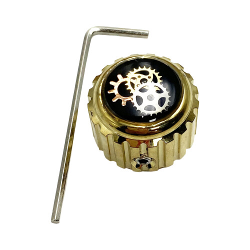 1Pc Gear Knobs Potentiometer Knobs with Hole Electric-Gold