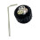 1Pc Guitar Bass Knobs with Hole Volumes Tone Knobs Metal-Black 1