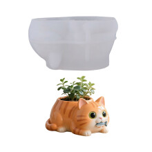 Cats Shape Flowerpot Silicone Mold for Handmade Jewelry and Home