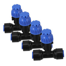 4pcs Drip Irrigation Connectors Quick Connect Plastic Fittings with Secure PushFit LeakResistant Design for Garden and Lawn