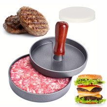 Burger Press Hamburger Patty Maker, Nonstick Uniform Patty Press with Papers, BPA Dishwasher Safe for BBQ Grilling