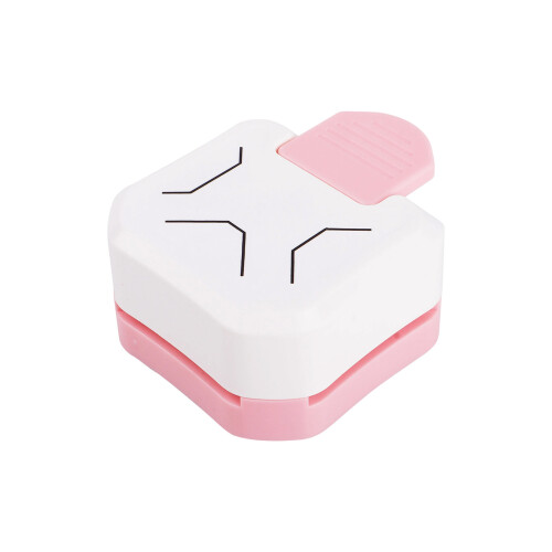Corner Punch Tool Features Nonslip Pad for Secure Cutting-pink