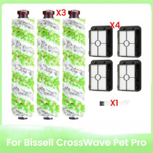 8PCS Brush Filter Replacement for CrossWave Pet Pro Multi-Surface Brush Roll 1868 Vacuum Filter 1866