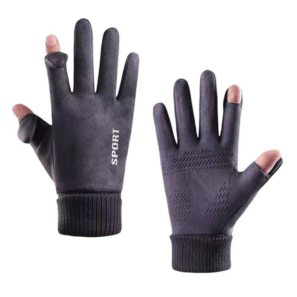 Men's All Weather Touchable Screen Gloves NonSlip Grip Ski-11