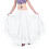 Stage Ready Buikdansrok 3-laags Chiffons Rolzoom-Witte A 1