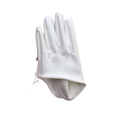 Stijlvolle halfvingerhandschoenen voor dames Rugloos-Wit