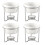Ceramic Essential Oil Burners Wax Melt Burners-silver 1