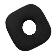 Soft Polyester Fiber Ear Pillow Single Hole Designs For-Black
