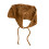 Popular Hollowed Knitted Head Wrap Triangular Scarf-brown 1