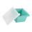 Le plateau flexible de glaçons de silicone construit dans- Bleu 1