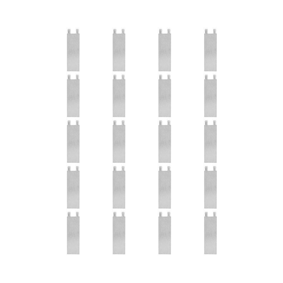 20X Aluminum Water Cooling Block 80X40x12mm Cooler For Computer Cpu Radiator Silver 6034163795095