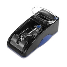 (Blau) Einfache elektrische Zigarettenrollmaschine mit EU-Stecker, Tabakinjektor und -roller für Raucherzubehör