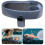 Adjustable Hot Tub Tray Blue Stoneware Rectangular Bath Tray for Drinks and Snacks Durable Build 1