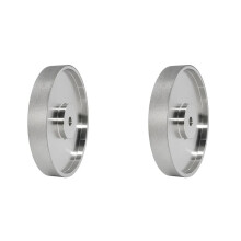 2X CBN Grinding Wheel, 6Inch Dia X 1Inch Wide, with 1/2Inch Arbor, Diamond Grinding Wheel for Sharpening HSS, 320 Grit