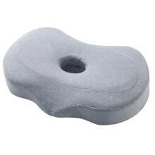 Oreiller ergonomique en mousse à mémoire de forme-Gris clair