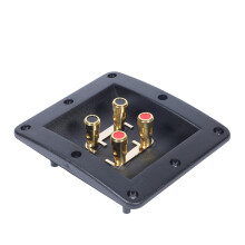 MultiSpeaker Wiring Box 4Port Parallel-Gold pressing column