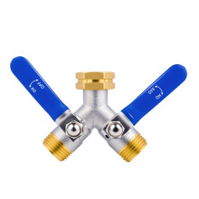 Y Shaped Water Diverter Fitting 2-Way Garden Irrigation Valves
