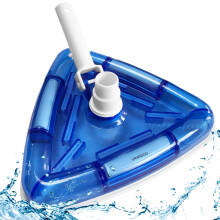 Triangular Weighted Pool Vacuum Head for Above Ground and Inground Pools, Durable Vinyl Body