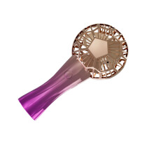 Portable Outdoor Handheld Fan 3 Speed Mini Cooling USB-rose red