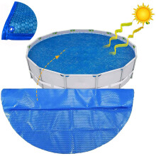 10ft Round 16‑Mil Solar Pool Cover for Above Ground Pool, Heat Retention and Debris Protection Blanket