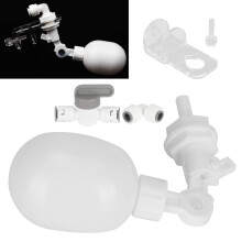 1/4 Inch Automatic Float Valve for Aquarium and Pond, Acrylic Water Level Control Valve with Adjustable Bracket