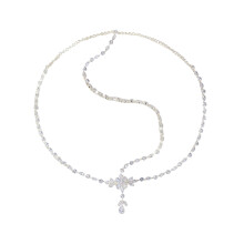 Geometric Drop Shaped Rhinestones Headpiece For Bridal And