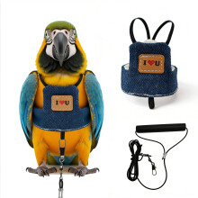 Kleiner Vogel-Kostüm, Fluganzug mit Leine, modisches- blau M