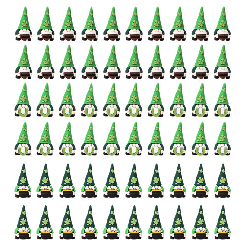 15/30 Mini Patrick's Day Gnomes Mini Leprechaun Figures-60pcs