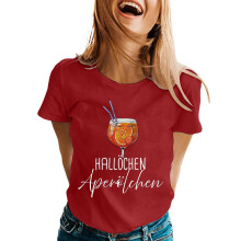 Women's Prom T-shirt Cocktail Print Lightweight Top-Red XXL