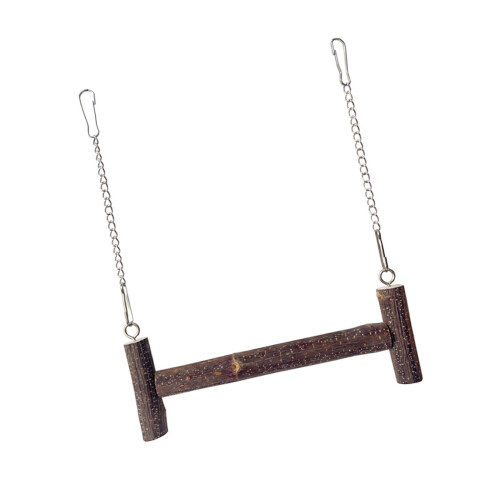 Bird Swing Chew Toy Perch Platform Metal Chain For-S