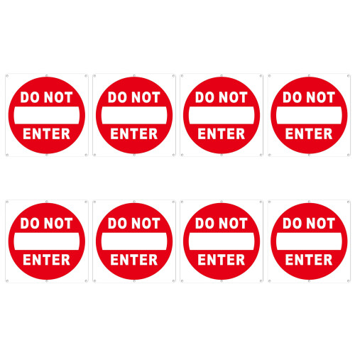 8Pcs Do Not Enter Sticker with Adhesive Backing For Factories