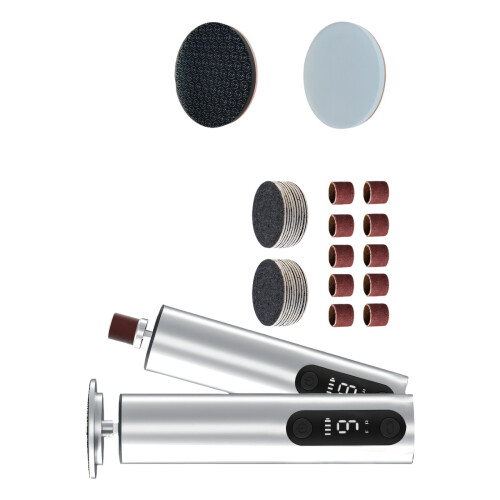 Advanced Electric Foot Exfoliator Long Lasting Battery-Silver