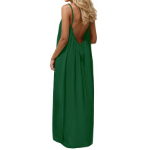 Women's Strap Backless Loose-fitting Resort Long-14 XXXXXL